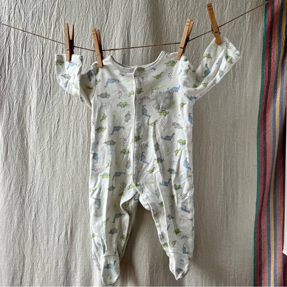 Little Me Tiny Dinos Footed One-Piece